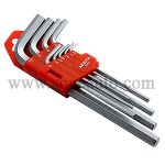 (45) 9Pcs Long Hex Key Set 1.5-2-2.5-3-4-5-6-8-10mm(BESITA) (6201)