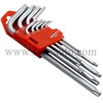 (46) 9Pcs Arm Hex Key Set T10-T15-T20-T25-T27-T30-T40-T45-T50 (BESITA) (6202)