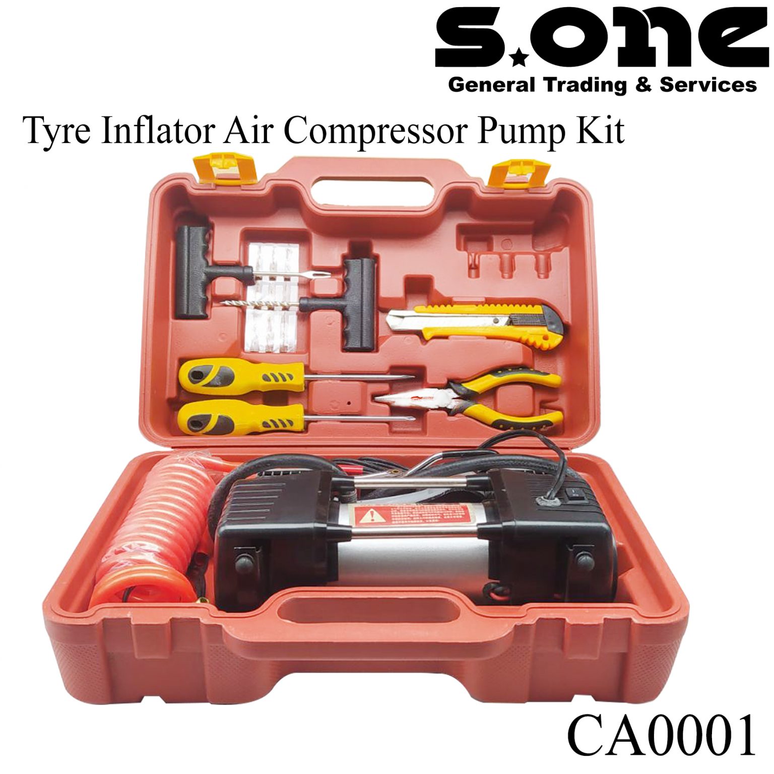 Tyre Inflator Air Compressor Pump Kit S ONE